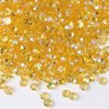 3000 Pieces SS6 2mm Flatback Rhinestones AB Clear Round Gems Crystals for Nail Art DIY Crafts Clothes Shoes Bags （Transparent Golden Yellow AB）
