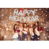 16 Inch Silver Happy New Year Letter Balloons, Big 2025 Happy New Year Letter Balloons Foil Silver Balloons for 2025 Happy New Year Eve Celebration Decorations Party New Years 2025 Balloons Silver
