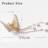 Fashion FitoorHair Accessories 1 Pc Hair Clips For Women Stone Accessories For Girls Hair Accessories For Women Wedding Claw Clip Butterfly Hair Clip Hair Clutcher Metal Hair Clips Pearl Hair Clip
