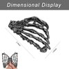 Decorniqu Hand Metal Hair Claw Clips Alloy 1Pcs Halloween Hair Jewelry Women Girls Hair Accessories for Thick Hair(Gunmetal Black)