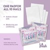 La Fresh Nail Polish Remover Wet Wipes with Lavender, Aloe Vera, and Vitamin E Pack of 50ct Acetone-Infused Pads - Nail Care Travel Essentials