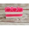 Pink Sugar Handmade Soap Bar. All Natural Shea Butter, Mango Butter/Goat Milk Soap and Makeup Brush cleaner
