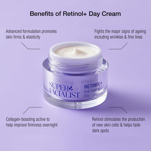 Super Facialist Retinol+ Anti-Ageing Day Cream - Improves Firmness & Elasticity 1 x 50ml