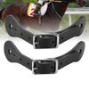 1 Pair Spur Straps, Adult Western style Spurs Leather Belt Genuine Leather Horse Riding Accessories(Black)