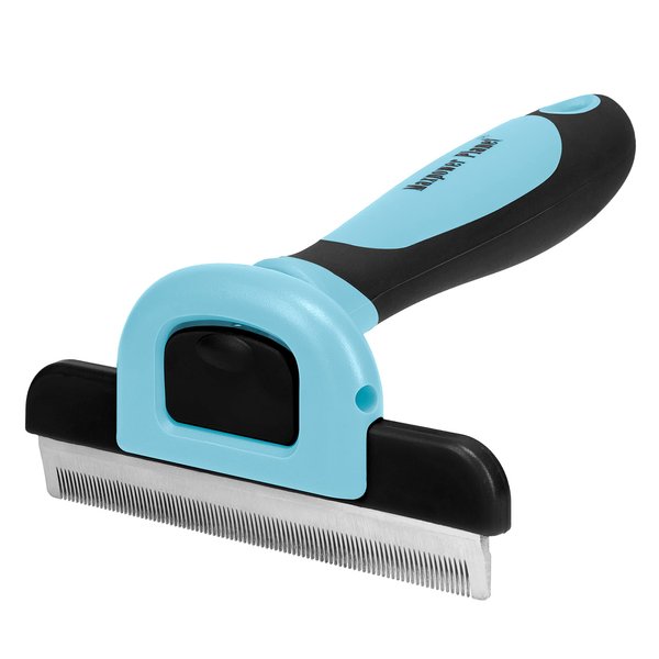 Maxpower Planet Pet Grooming Deshedding Dog Brush - Cat and Dog Deshedding Brush Tool - Deshedder for Dogs Comb - Dog Brush Short Hair and Medium Pet Hair - Reduces Shedding up to 95% - Blue