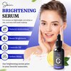 HM Vitamin C Face Serum with Kojic Acid, Hyaluronic Acid & Vitamin E – Anti Aging Skin Conditioning, Brightening & Hydrating - Dark Spot Corrector