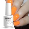 Vishine Nail Gel Polish, 15ml Soak Off Nail Gel Polish Nail Art Manicure Salon DIY at Home Long-lasting - Hot Orange 0.5 OZ