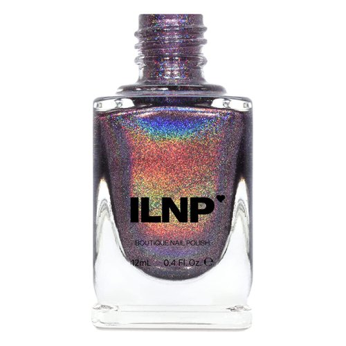 ILNP Charmed - Royal Plum Ultra Holographic Nail Polish, Chip Resistant Manicure, Non-Toxic, Vegan, Cruelty Free, 12ml