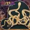 CAKURE Medusa Snake Headband Gold Goddess Headpiece Halloween Party Festival Headdress Medusa Costume Hair Accessories for Women and Girls