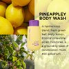 FLABOIS PINEAPPLEY BODY WASH - Daily Pineapple Extract Scented Body Wash Cleanser Hydrating Dead Skin Remove Nourishing Soften for Sensitive Skin with Ceramide LHA - 13.5 Fl oz