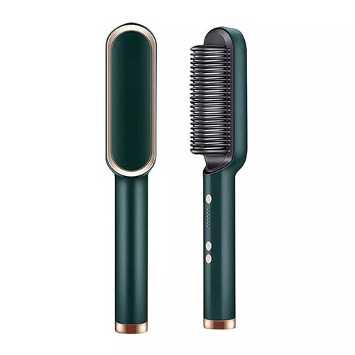 Sokany SK-1008 360 Degree Swivel Cord Hair Straightener Brush-Green