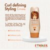 ETNIKER Curl Defining Styling Cream | Moisturize & Define | Coconut oil, Shea Butter & Monoi Oil | Free From Sulfates, Salt, Silicones, Mineral Oil, and Parabens (Bottle 290 grs, 10.2, Ounce)
