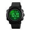 Boys Digital Watch Big Youth Sports Waterproof Military Back Light Teenager Watch (Black) 1426