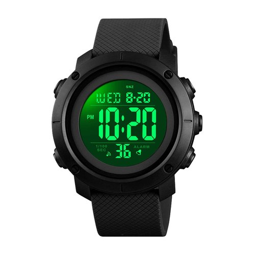 Boys Digital Watch Big Youth Sports Waterproof Military Back Light Teenager Watch (Black) 1426