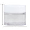 Beauticom High-Graded 7 Grams/7 ML (Quantity: 12 Packs) Thick Wall Crystal Clear Plastic Leak-Proof Jars Container with White Lids for Cosmetic, Lip Balm, Lip Gloss, Creams, Lotions, Liquids
