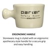 Parker Safety Razor Deluxe Stoneware Apothecary Shaving Mug – for use with up to 3” Shave Soaps and Lathering Shave Creams – Handmade in The USA (Ivory)