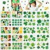 St Patricks Day Tattoos,20 Unique Sheets, 190 Pcs St Patricks Day Stickers, St Patricks Day Accessories Green Shamrock Irish Temporary Tattoo Stickers, St.Patrick's Day Party Favors Decorations Gift