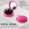 1st Choice Travel Folding Hair Brush Mirror Pocket Purse Car Camping Compact 2.5" Gift 1Pc