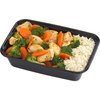 Good Cook Meal Prep, 1 Compartments BPA Free, Microwavable/Dishwasher/Freezer Safe, Black
