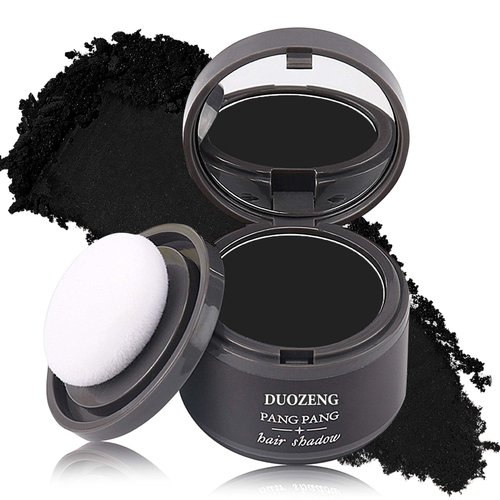 Root Touch Up Powder Hair Toppers for Thinning Hair, Hairline Shadow Stick for Women &amp; Men (Black)