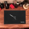 Ipetboom Barber Mat for Clippers: 11.8x7.5" Anti-Slip Flexible Rubber Barber Mat for Stations Scissors - Hair Styling Tool Mat Barbershop Counter Mat for Bar Service Sink Mat Salon Station Pad