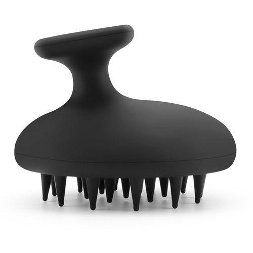 BSSUEENB Scalp Massager Hair Growth，Silicone Scalp Scrubber Shampoo Brush, Scalp Brush for Hair Growth & Dandruff Removal,Hair Shampoo Brush for Scalp Exfoliator (Matte Black)