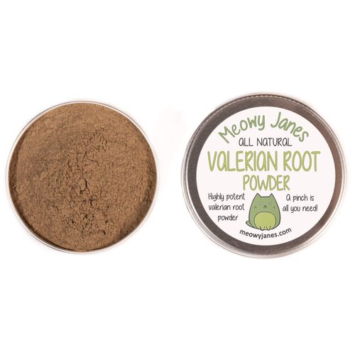Meowy Janes Valerian Root Powder- Catnip Alternative - 40 g- Fine Ground Valerian Root - Cat Toy