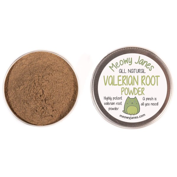 Meowy Janes Valerian Root Powder- Catnip Alternative - 40 g- Fine Ground Valerian Root - Cat Toy