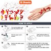 Crawfish Boil Temporary Tattoos Lobster Stickers Themed Birthday Party Supplies Favors Decorations Summer 100PCS Seafood Crayfish Shrimp Tattoo Sticker Gifts For Boys Girls School Prizes Carnival