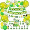 Tennis Party Decorations, Includes Tennis Happy Birthday Banner, Tennis Balloons, Cupcake Toppers, Tennis Party Supplies for Men Women Kids Sports Theme Birthday Party Tennis Ball Party