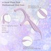 LIAMOSS Dental Floss Picks,Twin Line 300 Count Lemon Flavor Dental Flossers,LIAMOSS Dual Action Flossing System,Superfine Toothpicks Sticks,Comfortable for Tight Teeth(Purple)