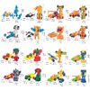 SCKTYZS Morphing Robot Construction Toy Cars Mini Pull Back Vehicles Set of 16 Action Figure Party Supplies Birthday Favors Decorations Kit for Toddlers Kids Boys Prizes Goodie