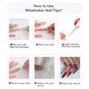 1000pcs Clear French False Nails Tips Press on Fake Nails Half Cover Acrylic Nails Artificial Nails Extension 10 Sizes for Nail Salons and DIY Nail Art(2x500pcs)