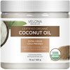 Velona USDA Certified Organic Coconut Oil Extra Virgin - 16 oz | Food and Cosmetic Grade | in jar | Extra Virgin, Cold Pressed