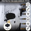 EcoNour Car Side Mirror Snow Cover (2 Pack) | Fits for Most Cars, SUV's, Vans and Trucks | Waterproof Material | Soft Snow Mirror Cover Keeps Ice and Snow Off (14” x 15”)