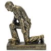 Dicksons Joyful in Hope Praying Police Officer 5 inch Gold Resin Stone Table Top Figurine