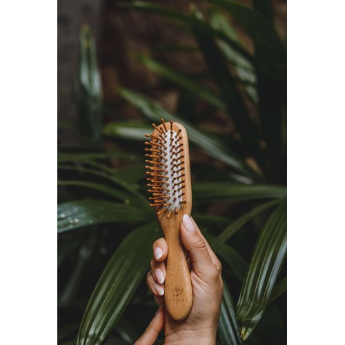 Bamboo Hair Brush With Handle