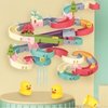 Toddler Bath Toys,62 PCS DIY Duck Slippery Slide Track Baby Bath Tub Toys with Suction Cups,Birthday Party Gift for Baby Infant Boys Girls Bath Time Ages 1 2 3 4 5 Years Old ,12-18 Month (62)