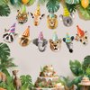 Hooqict Safari Animals Happy Birthday Banner Animal Birthday Party Decorations Party Animal Banner Garland Birthday Decorations for Kids Wild Zoo Birthday Party Supplies