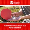 JP WinLook Ping Pong Paddles Sets of 4 - Portable Table Tennis Paddle Set with Ping Pong Paddles Professional Case & Ping Pong Balls. Premium Table Tennis Racket Player Set for Indoor & Outdoor Games