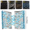 4 Pieces Elastic Hair Comb Clips Magic Stretchy Double Comb Hair Clips for Girls Women Hairstyle Hair Accessories (Metal Beads-Black,Brown,White,Blue)