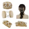LOVEF Thick Hair clip combs hair accessories for girls bun hair - Bun Maker- Best hair accessories for Women -Easy Updo- Doesn't slide out of your hair - Holds long, short -Waterproof (pear hair