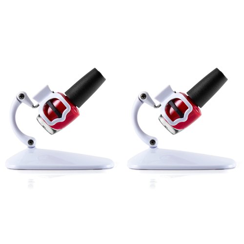 Grip & Tip Adjustable Nail Polish Holder – Nail Tools for Pedicure Kit, Manicure Painting Set and Nail Art Supplies, Nail Polish Organizer, Nail Polish Accessories 2 pk White