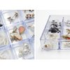 carrotez Stackable Jewelry Organizer Tray, 16 Grid, Clear Plastic Drawer Organizer for Makeup, Accessories, Desk, Vanity