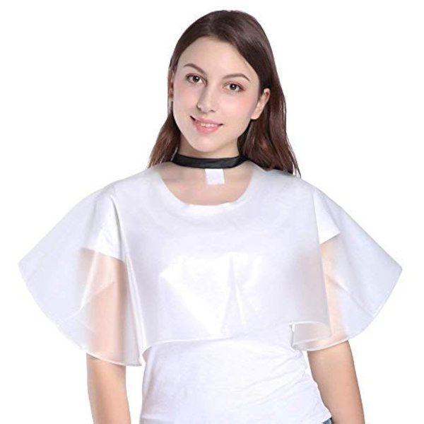 PERFEHAIR Short Salon Hair Shampoo Cape, Waterproof Capes for Cutting Styling Coloring Beauty Makeup