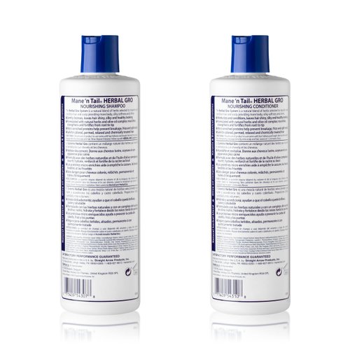 Mane 'n Tail: Herbal Gro Shampoo + Conditioner (12 oz Each), Olive Oil Complex That Helps Strengthens & Nourishes Hair