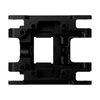 INJORA Skid Plate CNC Aliuminum Transmission Mount for TRX4M 1/18 RC Crawler Car Upgrade Parts,16g (Black)