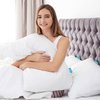 Pillow Protector Waterproof Queen Size Pillow Cases 4 Pack Skin-Friendly & Noiseless Pillow Encasement Zippered White Pillow Covers Machine Wash