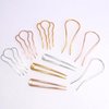 Chanaco French Hair Pins for Women Gold Silver Updo Hair Accessories U Shaped Hair Pins for Buns Twist Hairpin for Styling Metal Hair Fork with Combs for Girls Non Slip Hair Sticks for Thick Fine Hair