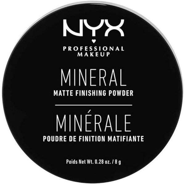 NYX PROFESSIONAL MAKEUP Mineral Matte Finishing Powder, Loose Setting Powder - Light/Medium